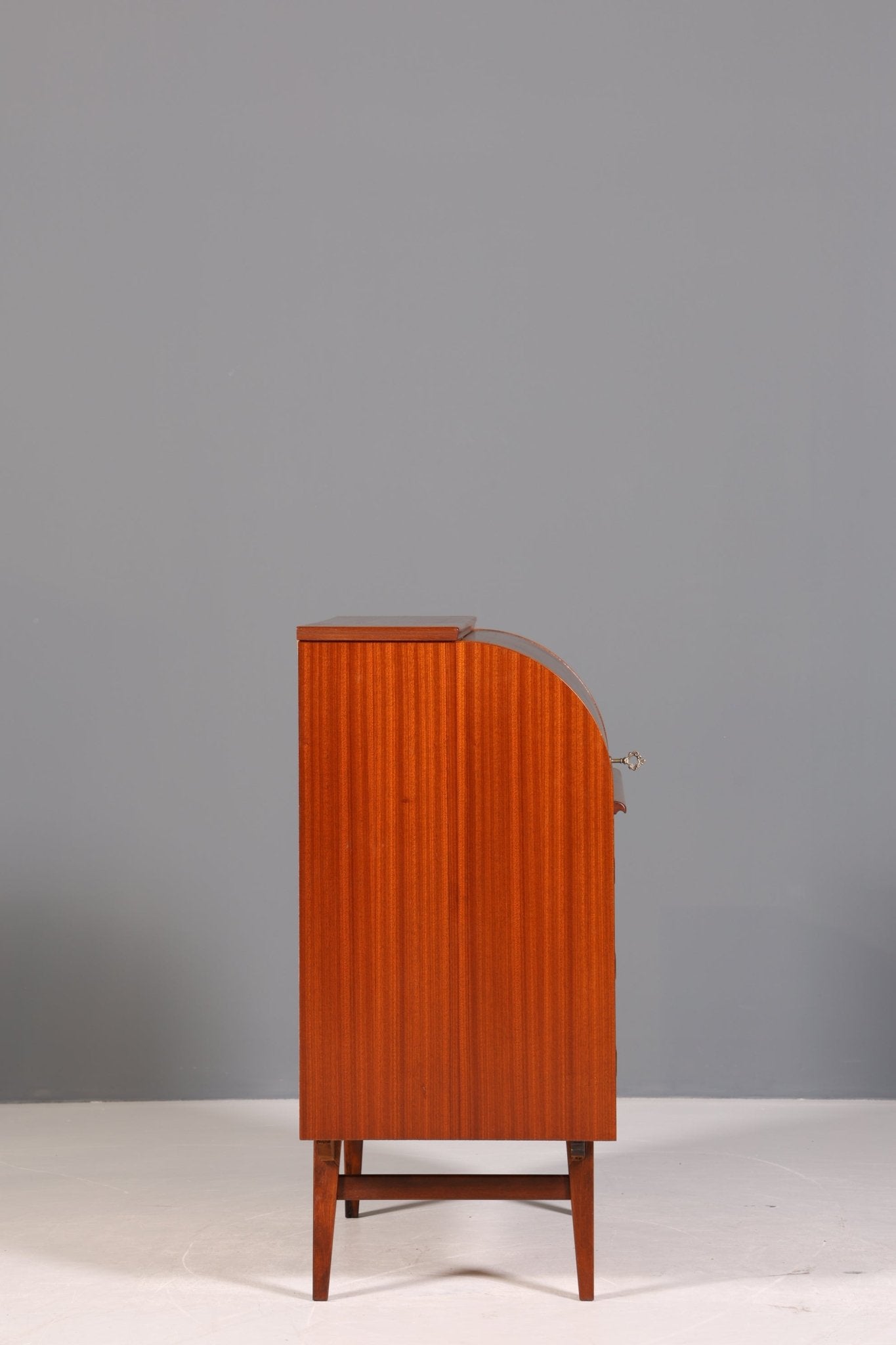 Wunderschöner Mid Century Rollladen Sekretär Danish Design Schreibtisch echt Holz Schrank