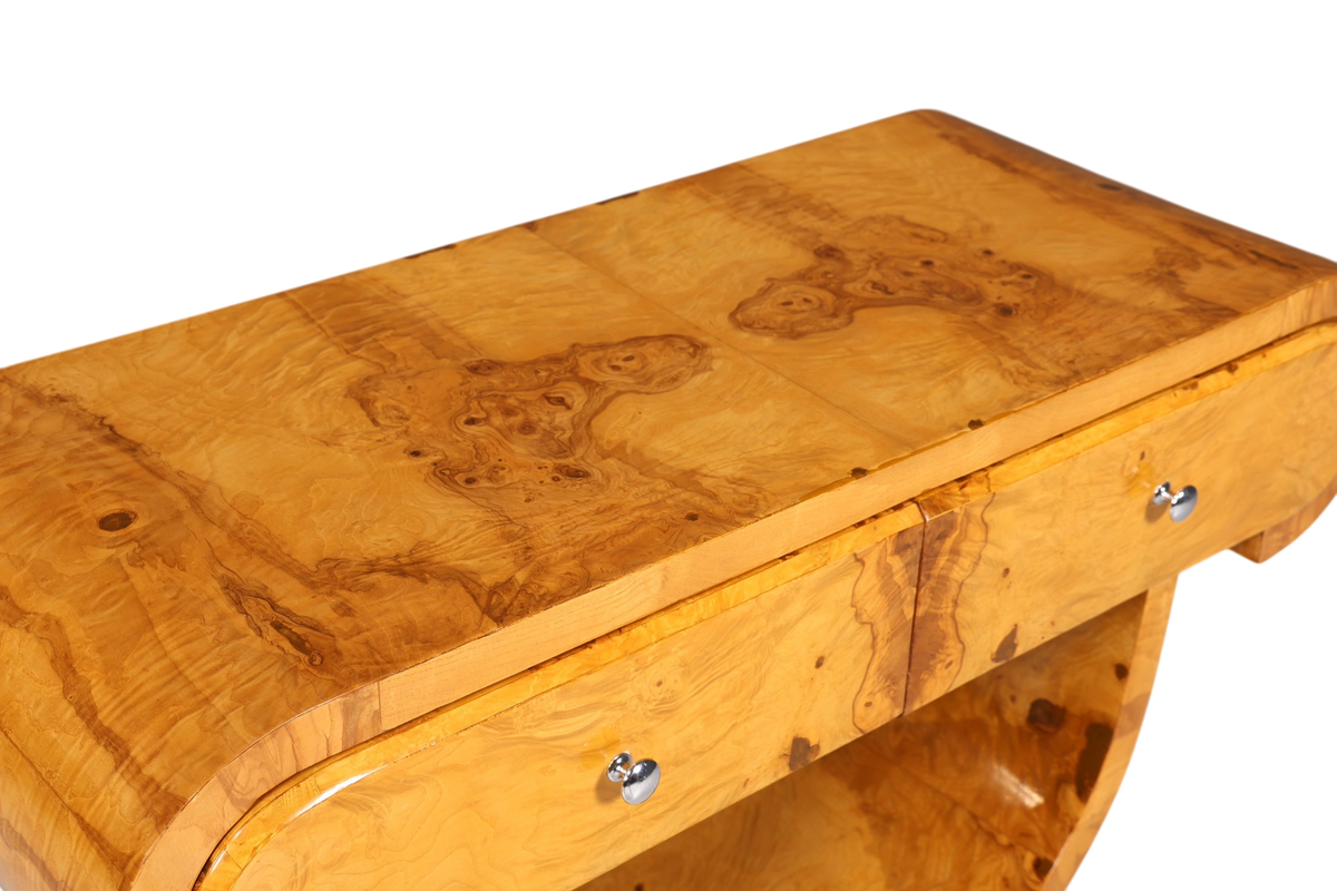 Stilvolle Art Deco Wandkonsole Birke Sideboard Antik Stil Biedermeier