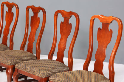 8x Edle Drexel Heritage Stühle Amerikanisch USA Chippendale Stil Stuhlset Küchenstuhl Set Esszimmer Stühle