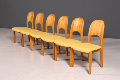 6x Schlichte Mid Century Stühle Retro Stuhlset von Holstebro Møbelfabrik Danish Design Küchenstühle Esszimmer Stühle