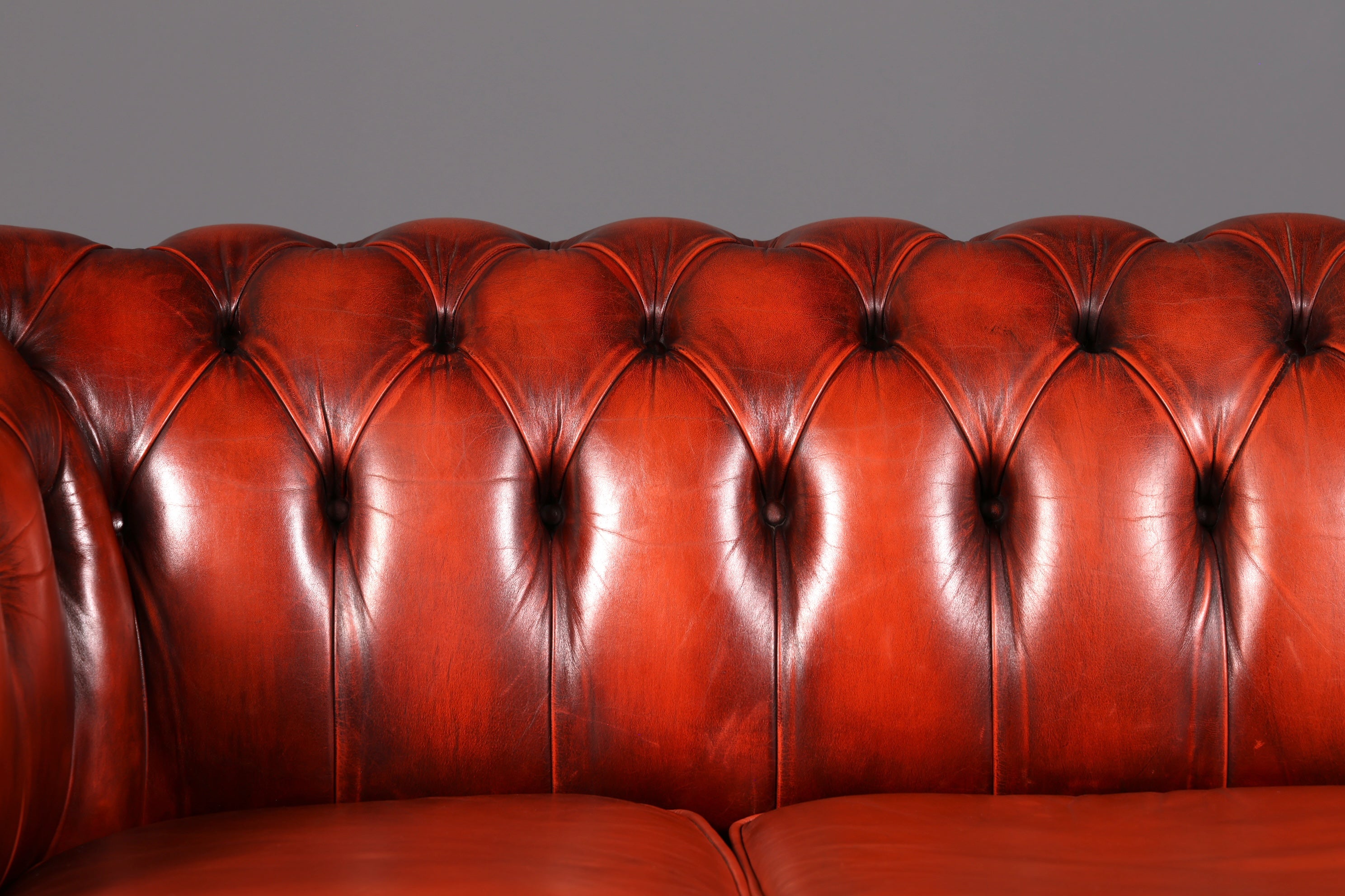 Wunderschönes Original Chesterfield Sofa 3- Sitzer echt Leder Couch Englisch