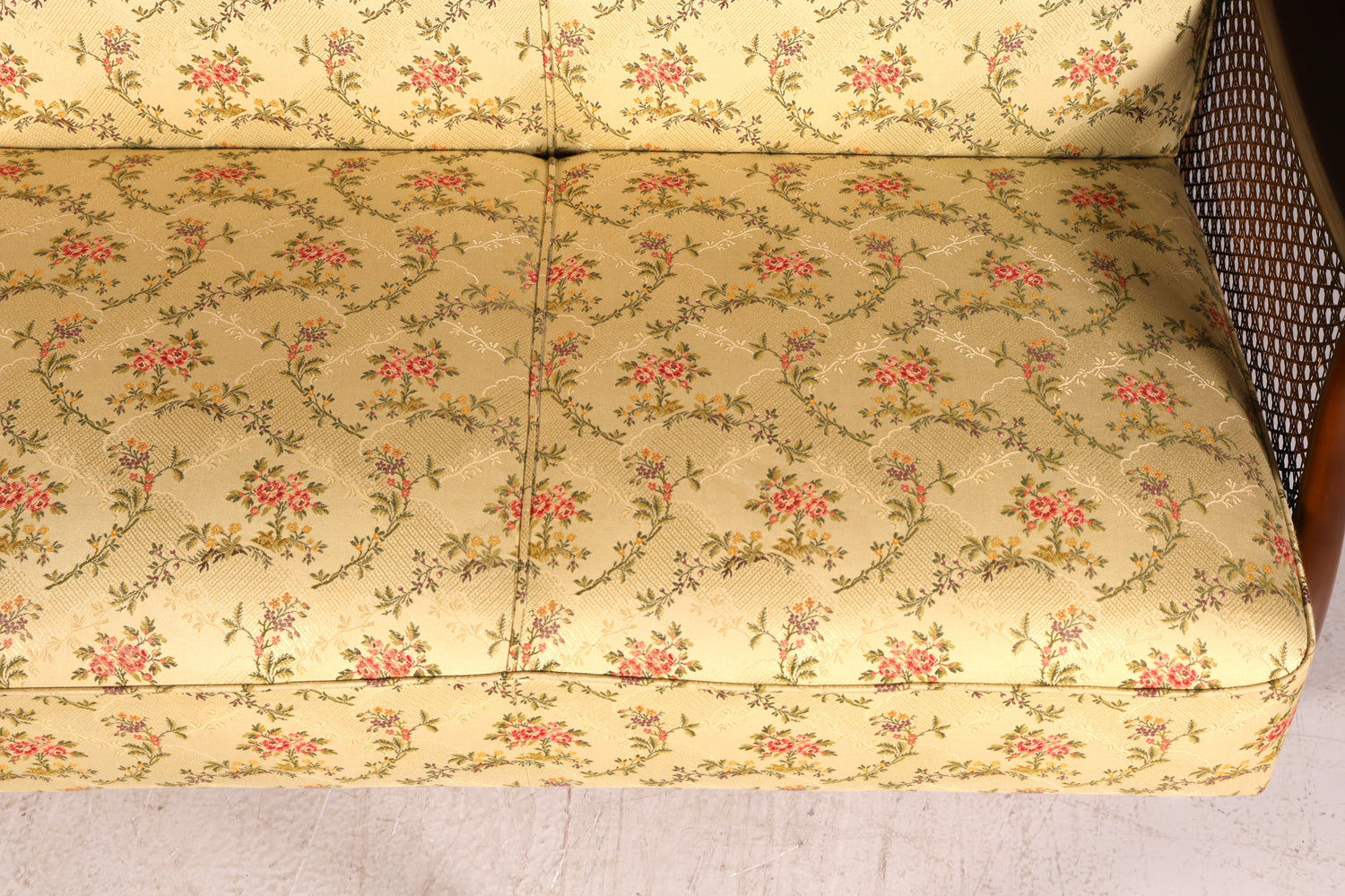 G282 Finish Wunderschönes Chippendale Sofa Antik Barock Stil Wiener Geflecht Couch 3-Sitzer Canapé (Kopie)