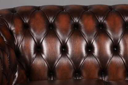 Beautiful Original Chesterfield Centurion 2-Seater Couch Real Leather Sofa English UK Leather Sofa Antique