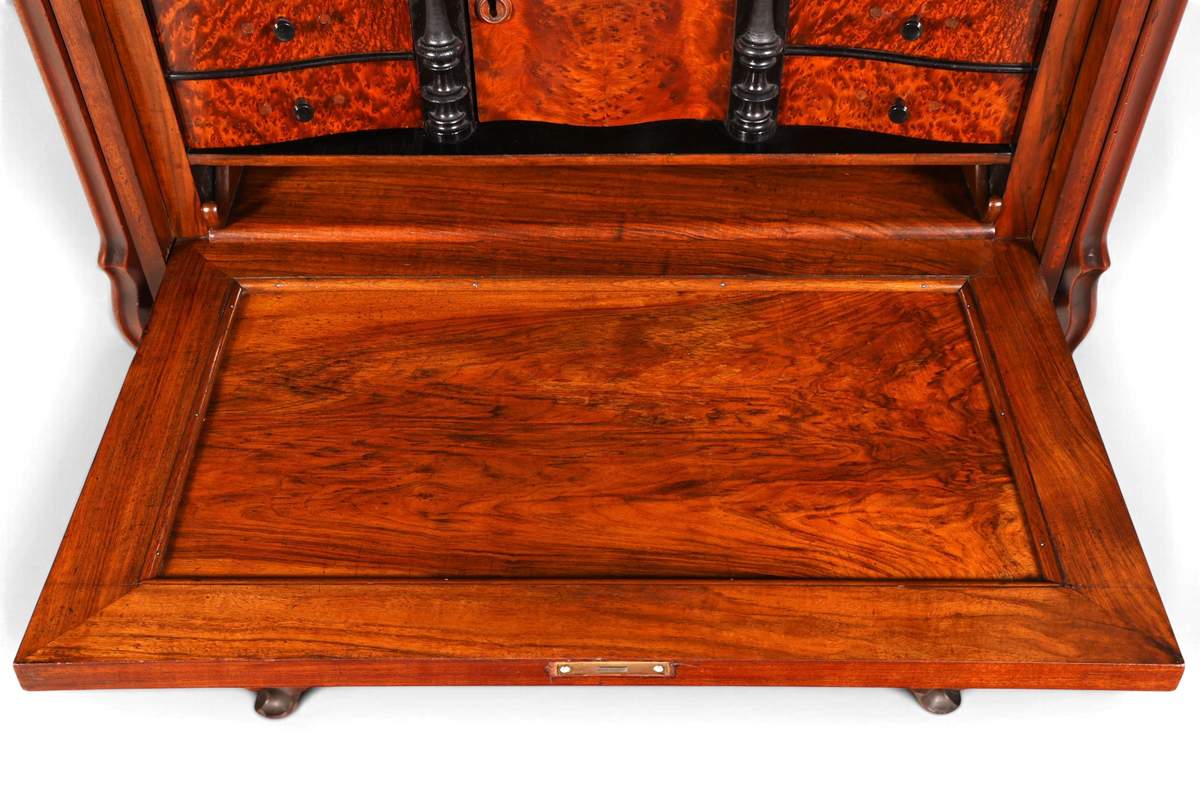 Wunderschöner Louis Philippe Sekretär Vertiko Highboard Schreibsekretär Biedermeier Massivholz um 1880