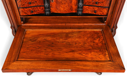 Wunderschöner Louis Philippe Sekretär Vertiko Highboard Schreibsekretär Biedermeier Massivholz um 1880