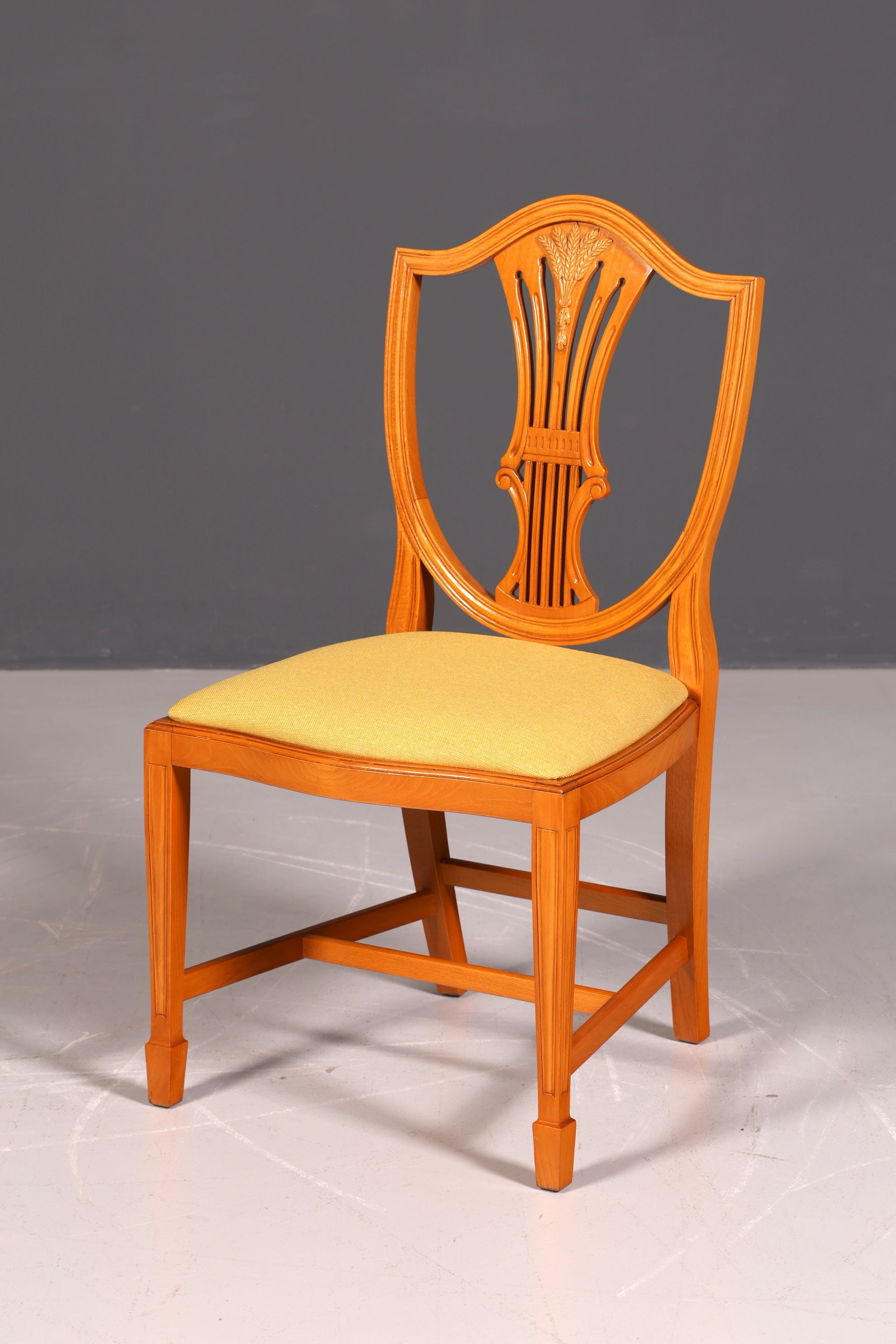 4x Edle Englische Stühle Englisch Dining Chairs Antik 60er Jahre Regency Küchenstühle Stuhlset