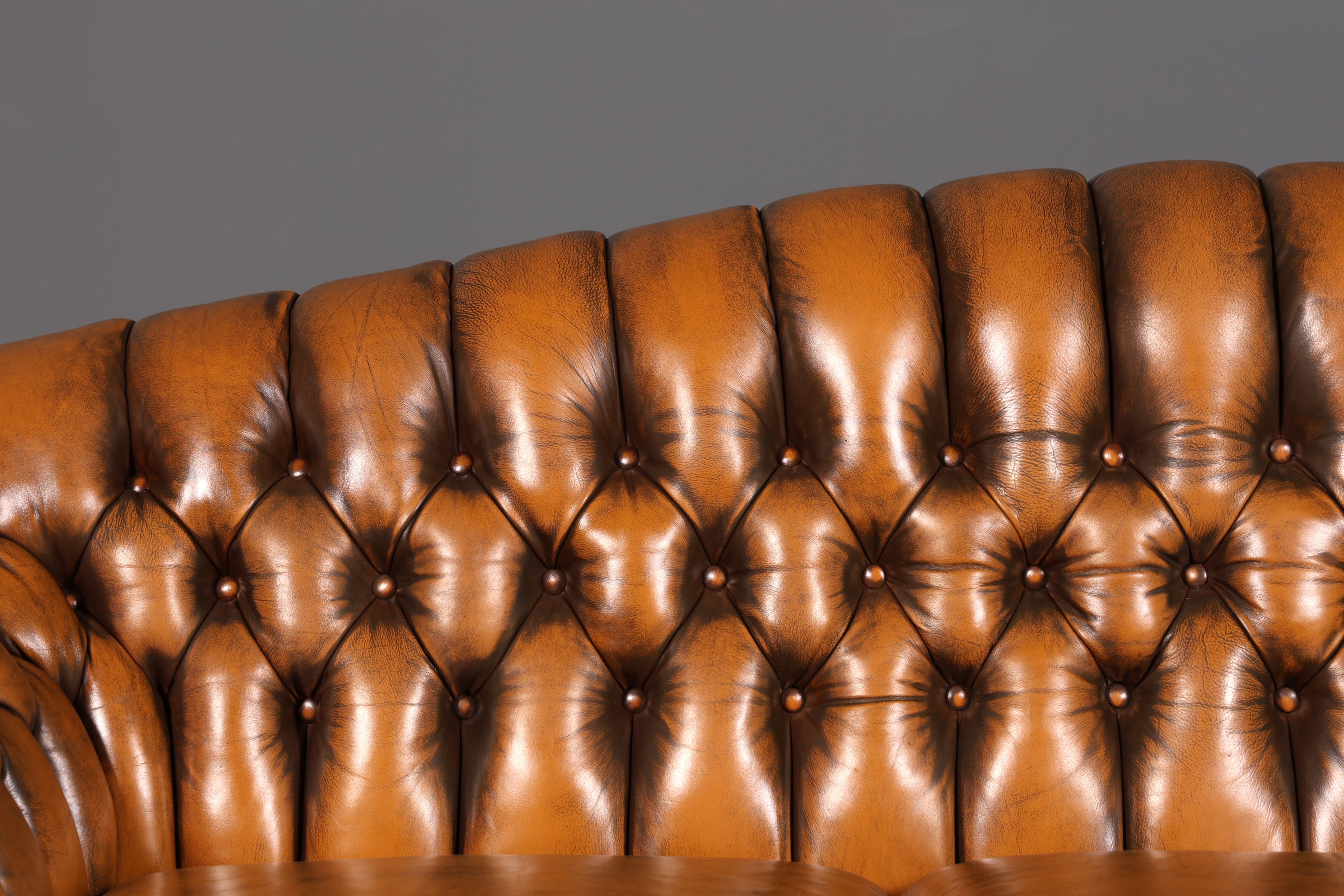 G151 Finish cm Wunderschönes Original Chesterfield Sofa 3- Sitzer echt Leder Oxblood Couch Englisch (Kopie)