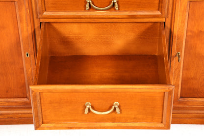 Traumhafte Original Selva XXL Vitrine Antik Stil Massivholz Villa Borghese Schrank Bibliothek