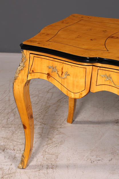 Wunderschöner Louis XV Stil Schreibtisch French Office Desk Antik Stil Bürotisch Massivholz