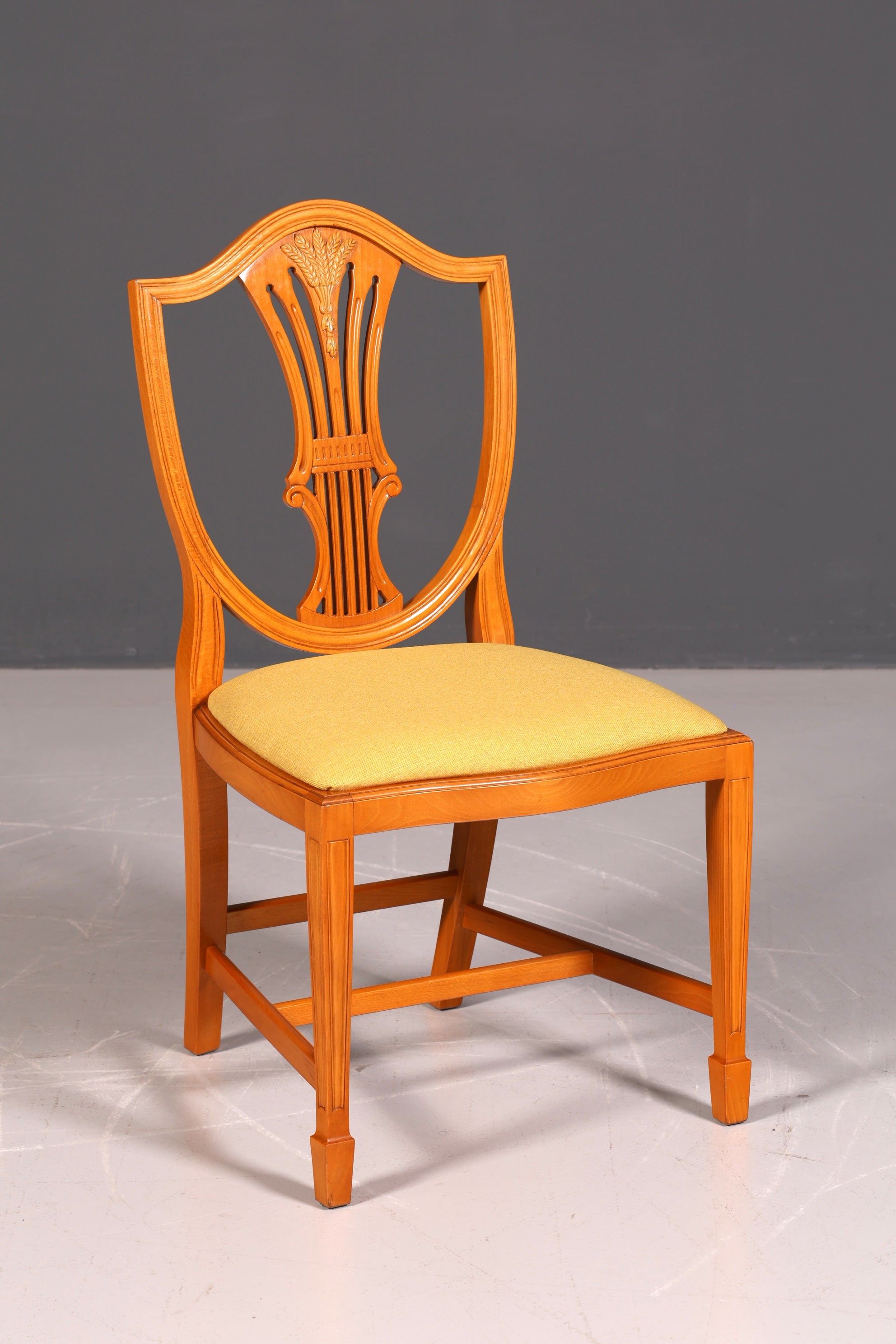 4x Edle Englische Stühle Englisch Dining Chairs Antik 60er Jahre Regency Küchenstühle Stuhlset