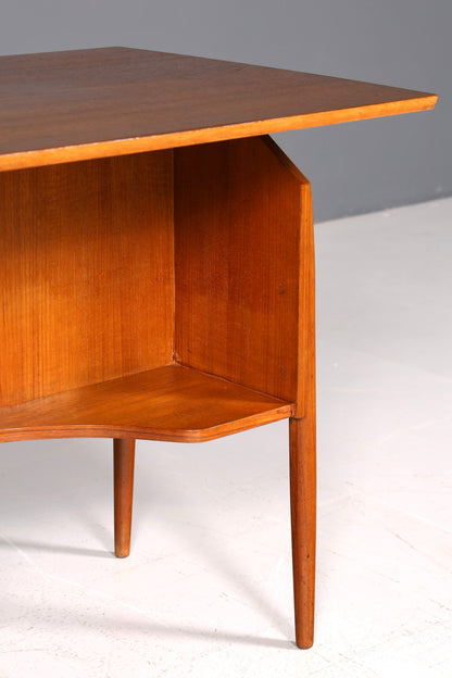 Wunderschöner Mid Century Schreibtisch Danish Design Teak Holz Bürotisch Vintage Office Table