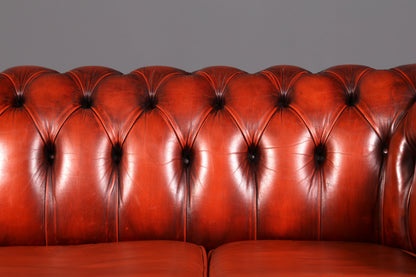Wunderschönes Original Chesterfield Sofa 3- Sitzer echt Leder Couch Englisch
