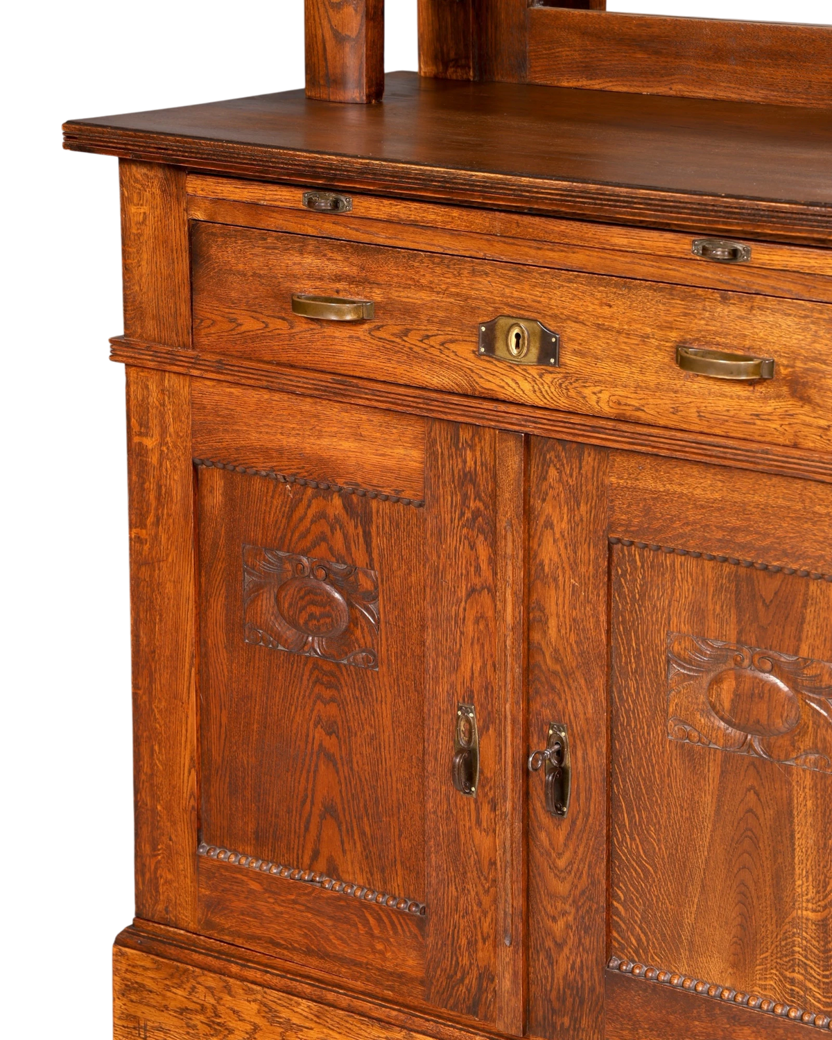 Wunderschönes Jugendstil Sideboard Antik Eiche Kredenz Buffet Anrichte Schrank Kommode