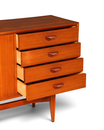Beeindruckendes Original Heinrich Althoff Sideboard Teak Holz TV Kommode Vintage Schrank 60s