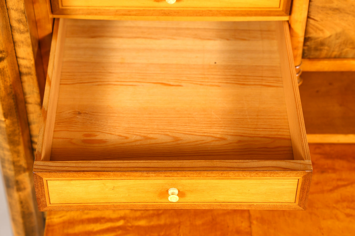 G545 Finish cm Stilvoller Biedermeier Sekretär Louis Philippe Vertiko Antik Kommode Schreibkommode Office Desk (Kopie)