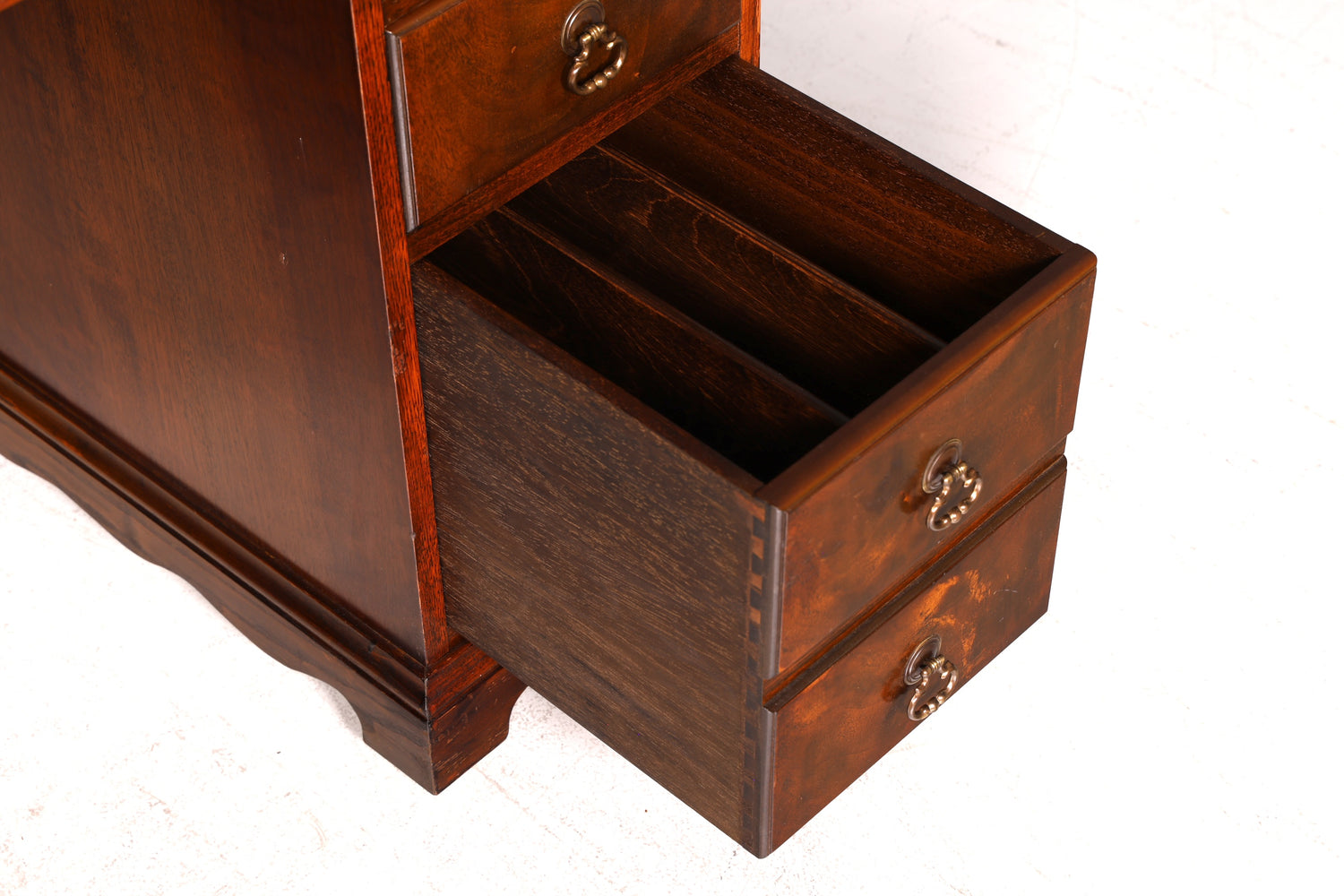 Wunderschöner Englischer Rollladen Schreibtisch Rolltop Desk Sekretär Antik echt Lederauflage Bürotisch Vintage