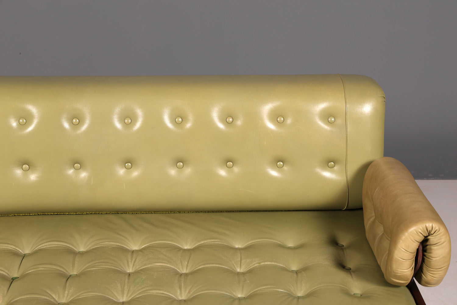 Seltenes Maritim Sofa Daybed Schlafcouch Englischer echt Leder Military Chest Bett Antik