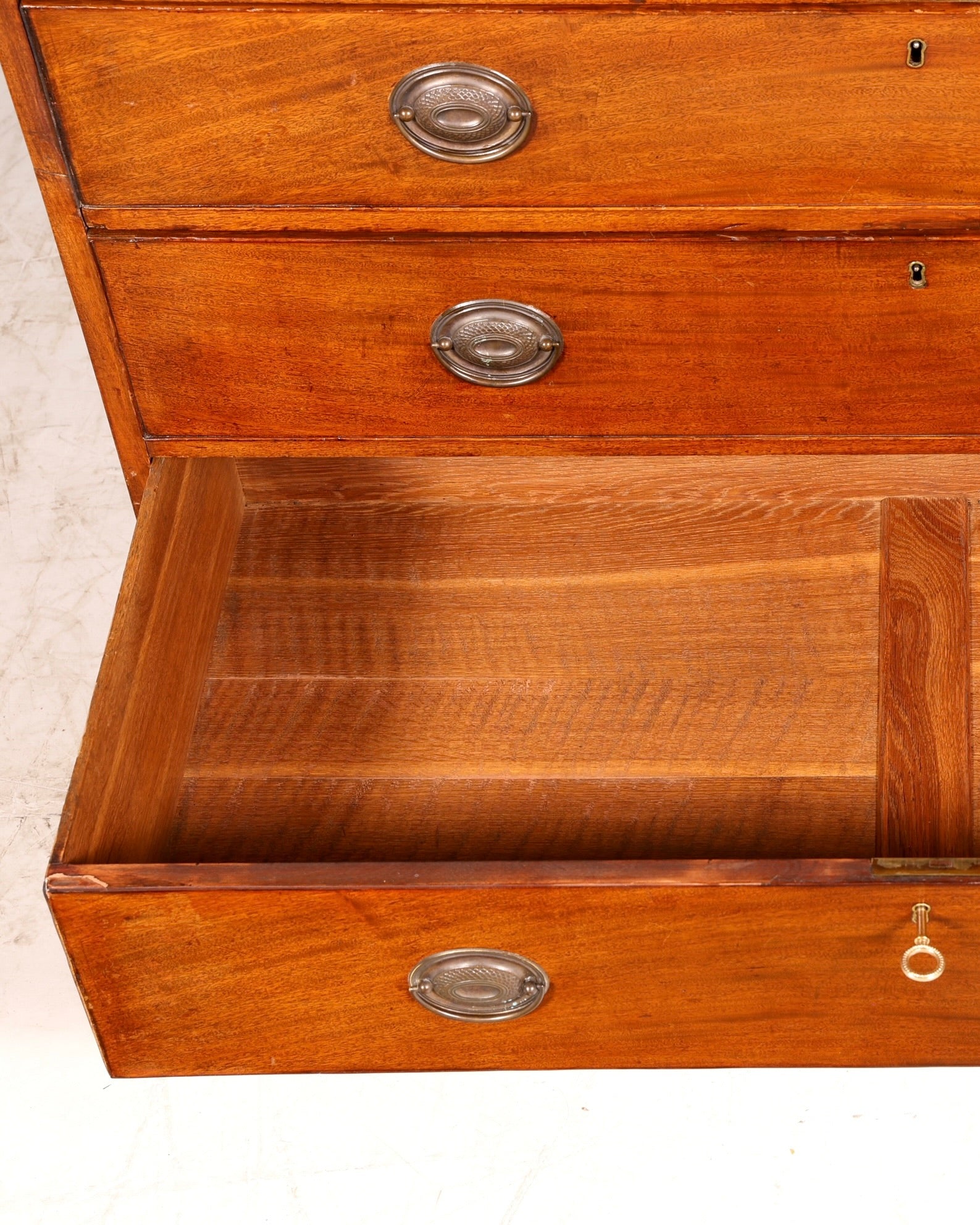 Beautiful antique English secretary desk with hutch, bookcase, display cabinet, mahogany office writing cabinet, UK