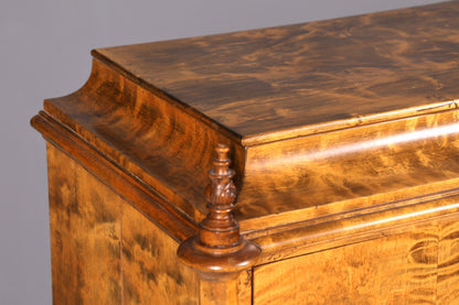 G545 Finish cm Stilvoller Biedermeier Sekretär Louis Philippe Vertiko Antik Kommode Schreibkommode Office Desk (Kopie)