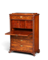 Hauptstadt Möblerei antiker Louis Philippe Sekretär aus Holz mit ausklappbarer Schreibfläche und Schubladen