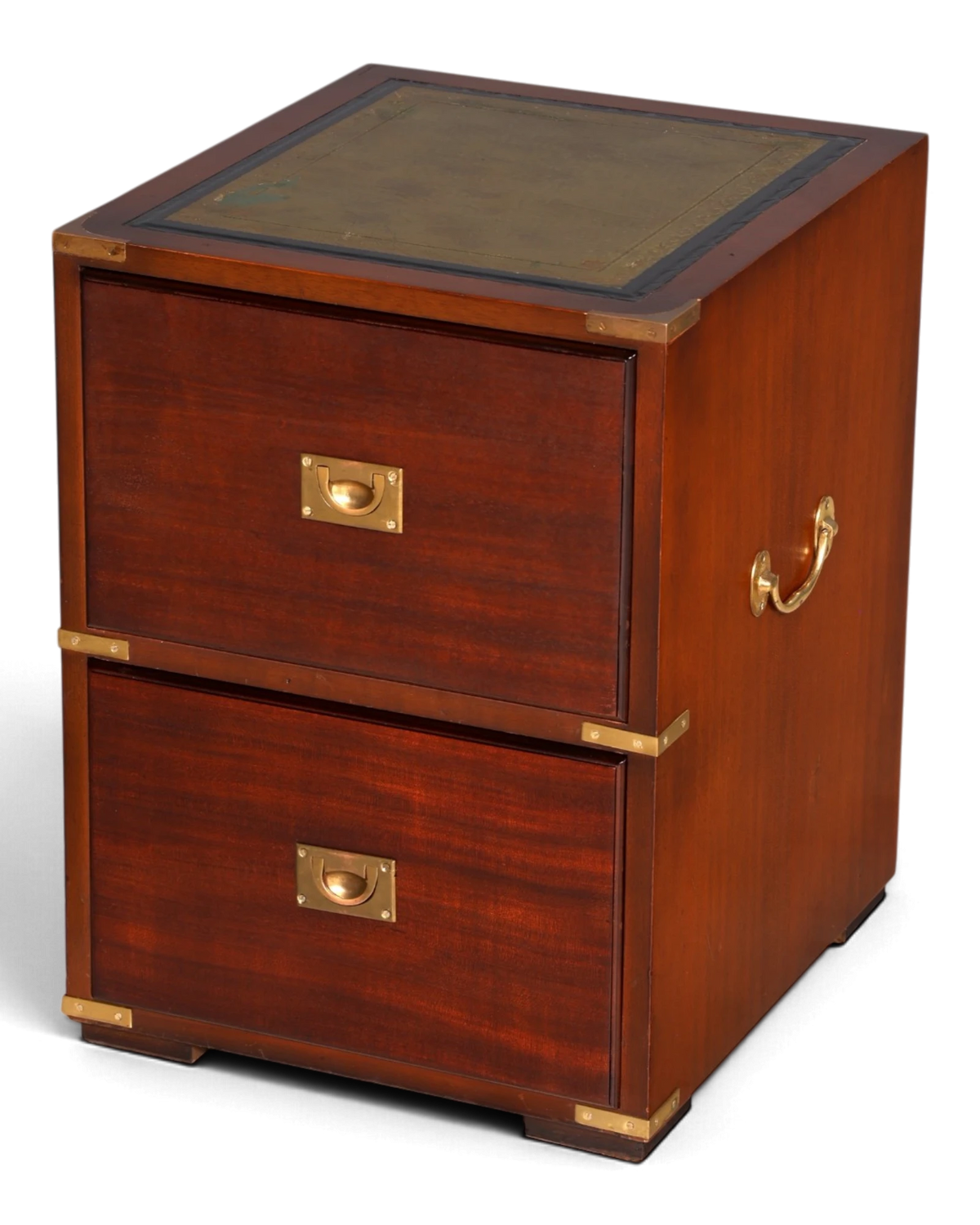 Stunning maritime dresser, English military chest, leather top, ship's chest, bedside table, colonial style