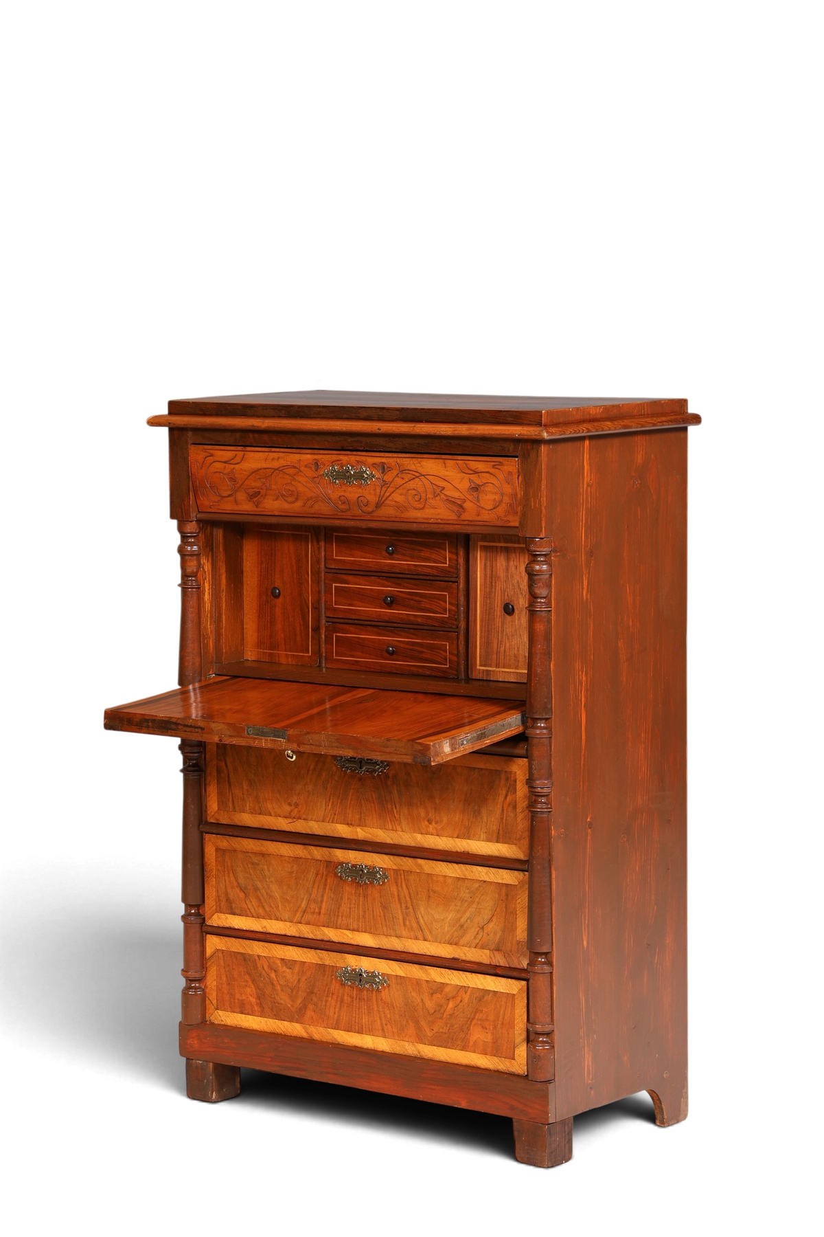 Gründerzeit Sekretär Vertiko Highboard Jugendstil 1880 – Hauptstadt Möblerei Berlin