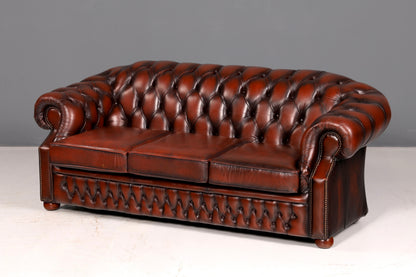 Wunderschönes Original Chesterfield Centurion Sofa 3-Sitzer Echt Leder Couch Englisch Ledersofa Vintage