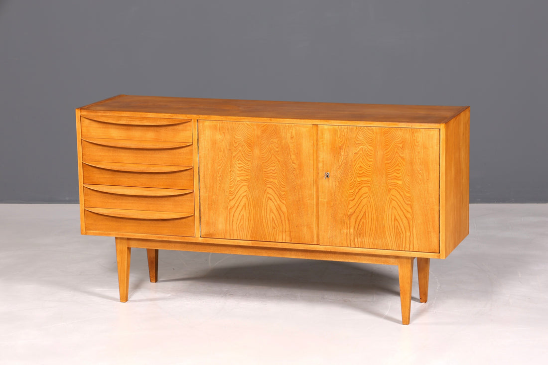 Original Hellerau Franz Ehrlich 602 Sideboard Mid Century TV Schrank VEB