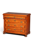 Hauptstadt Möblerei antike Gründerzeit Kommode im Louis Philippe Stil aus massivem Holz mit Messingbeschlägen