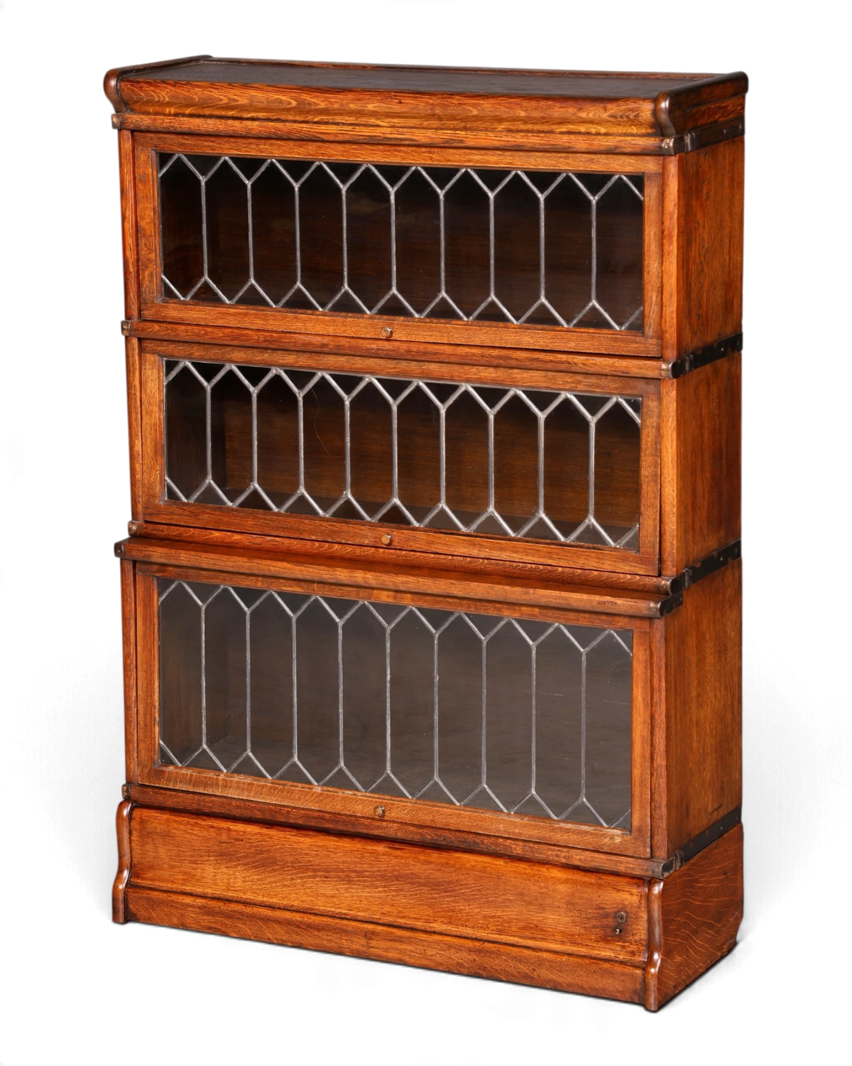 Schönes Original Globe Wernicke Bücherregal 4 Module Vitrine Modulregal Englisch Bibliothek Echt Holz