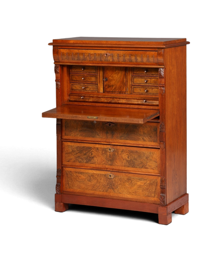 Stilvoller Gründerzeit Sekretär Vertiko Highboard Jugendstil Kommode Schrank um 1880