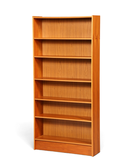 Hauptstadt Möblerei Mid Century Bücherregal aus Holz mit höhenverstellbaren Einlegeböden im 60er Jahre Vintage-Design