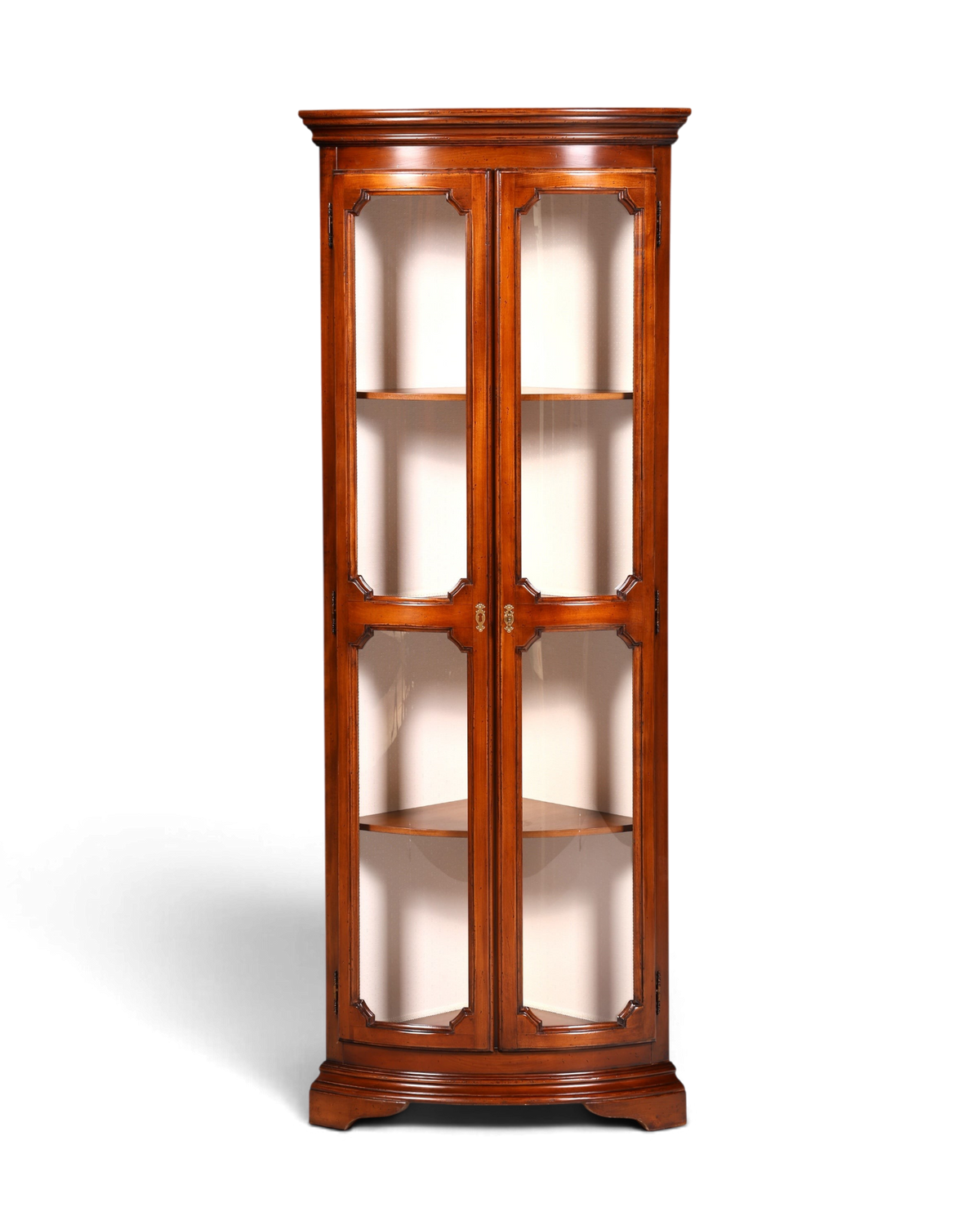 Original Selva Eckvitrine, Antik Stil Glasvitrine Geschirrschrank – Hauptstadt Möblerei Berlin