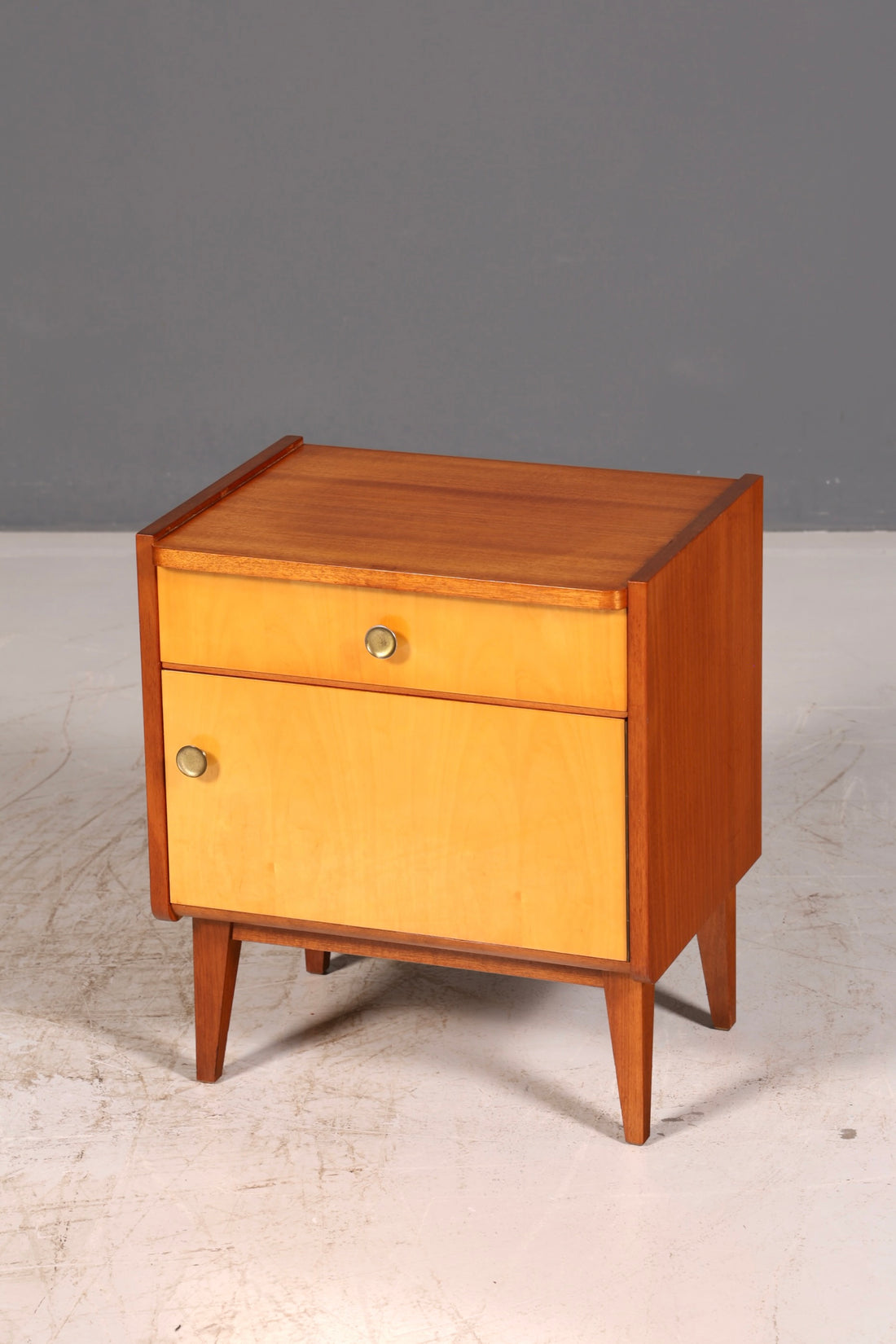 Beautiful Mid-Century bedside table, vintage Danish design, dresser, side table, nightstand, retro, genuine wood, 1 of 2