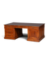 Hauptstadt Möblerei englischer XXL Partnerdesk aus massivem Holz im Vintage-Stil mit zahlreichen Schubladen