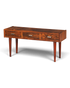Hauptstadt Möblerei Mid Century palisander sideboard ile üç çekmeceli retro tv komodini ve konik ayaklar