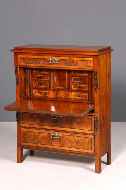 G517 Finish cm Wunderschöner Gründerzeit Sekretär Kommode Jugendstil Schubladenkommode Antik Vertiko (Kopie)