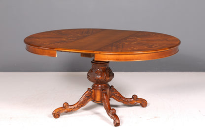 Wunderschöner Ovaler Barock Stil Esstisch Englischer ausziehbar Küchentisch Echt Holz Esszimmertisch Vintage