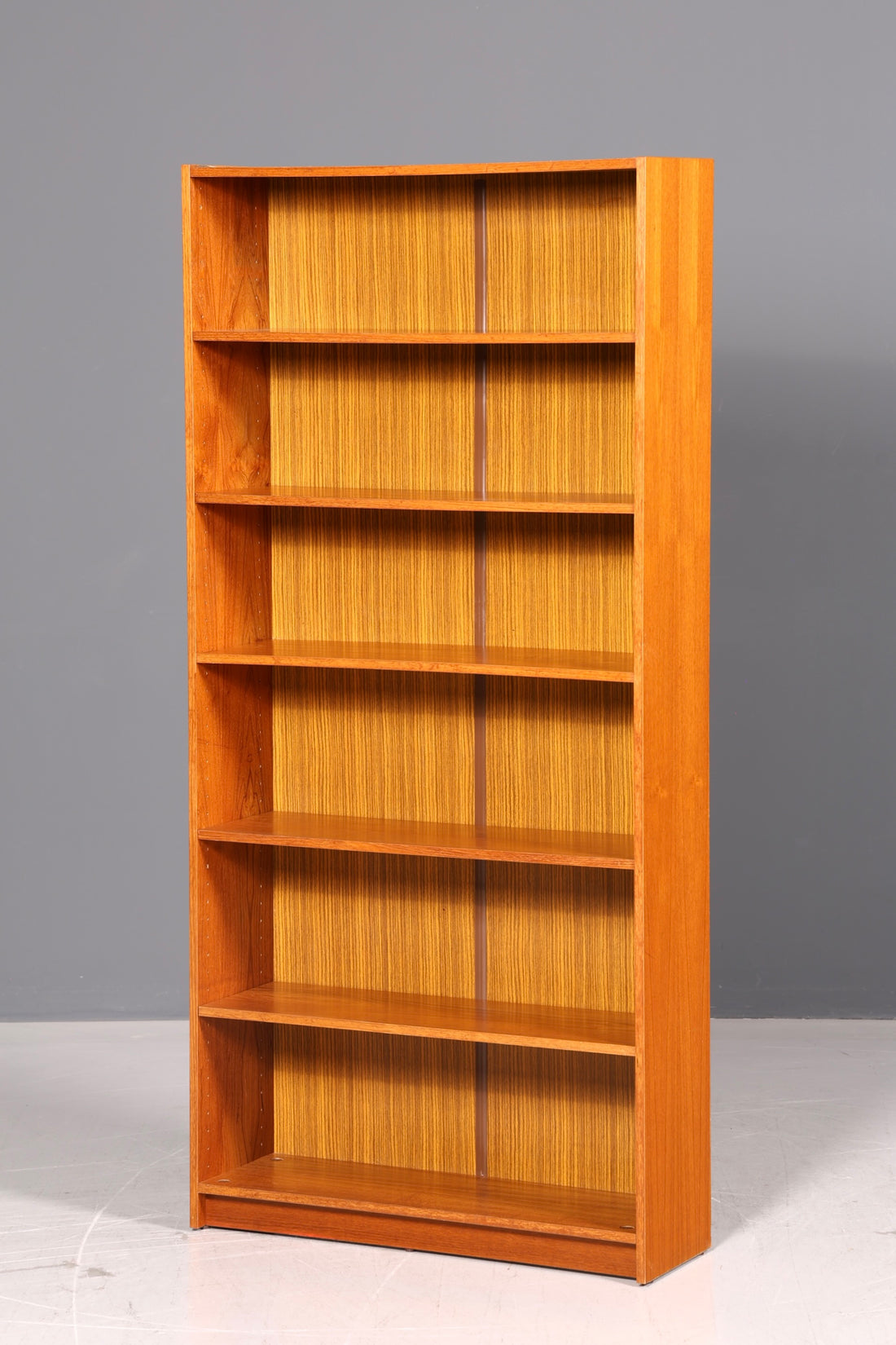 Schlichtes Mid Century Regal Vintage Bücherregal Schrank Buchablage Bookshelf 60s Holz
