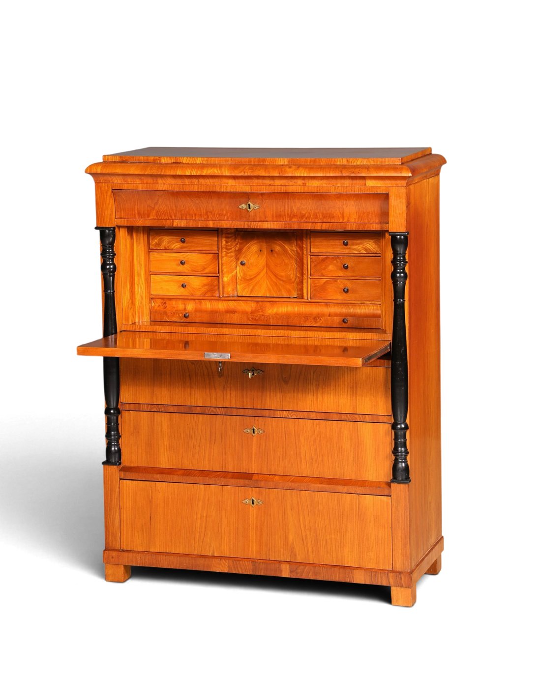 Wunderschöner Original Biedermeier Sekretär um 1860 Englisch Kommode Antik Bürokommode
