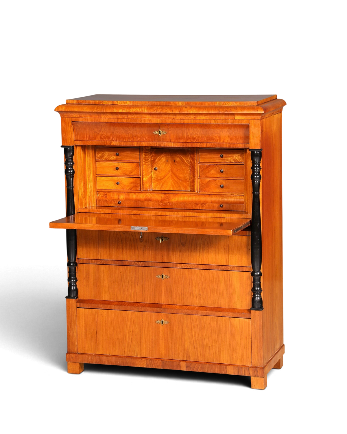 Wunderschöner Original Biedermeier Sekretär um 1860 Englisch Kommode Antik Bürokommode