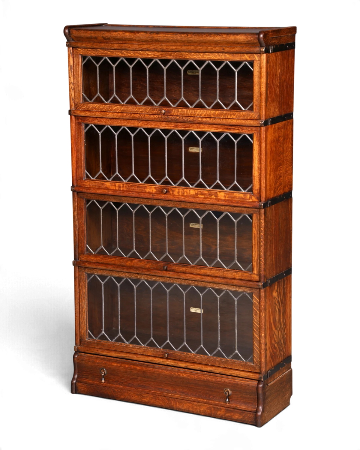 Wunderschönes Original Globe Wernicke Bücherregal 5 Module Vitrine Modulregal Englisch Bibliothek Echt Holz