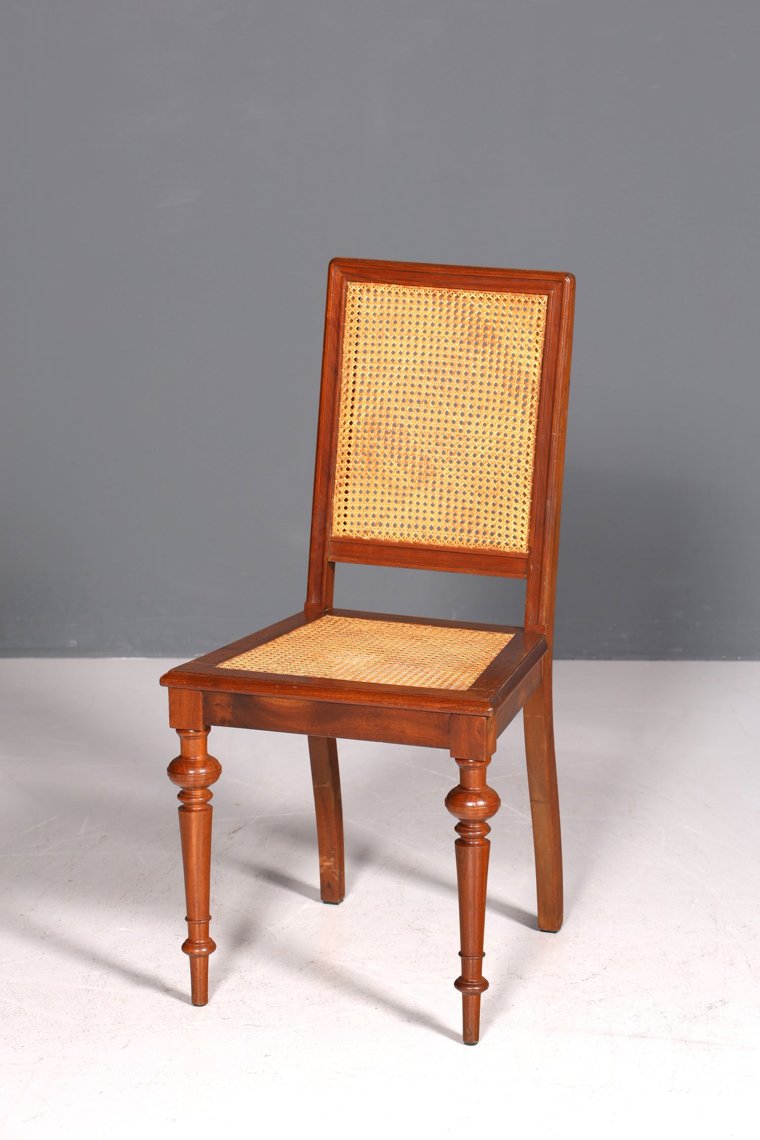 Stilvoller Gründerzeit Stuhl Antik Korbgeflecht Schreibtisch Stuhl Sekretär Stuhl Antik Küchenstuhl 2 von 2