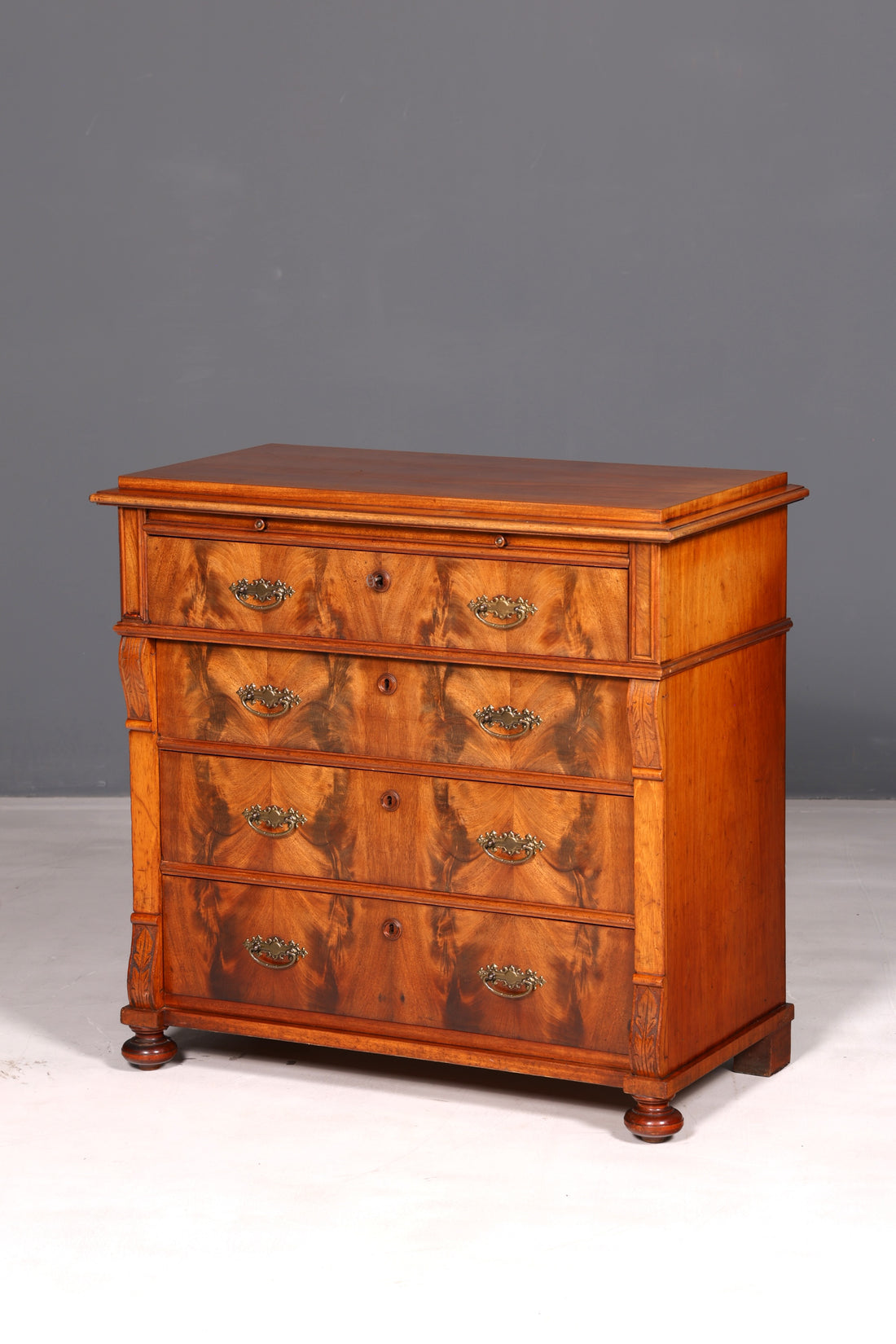 Wunderschöne Gründerzeit Louis Philippe Kommode Antik Sideboard Schubladenkommode Wäschekommode Massivholz