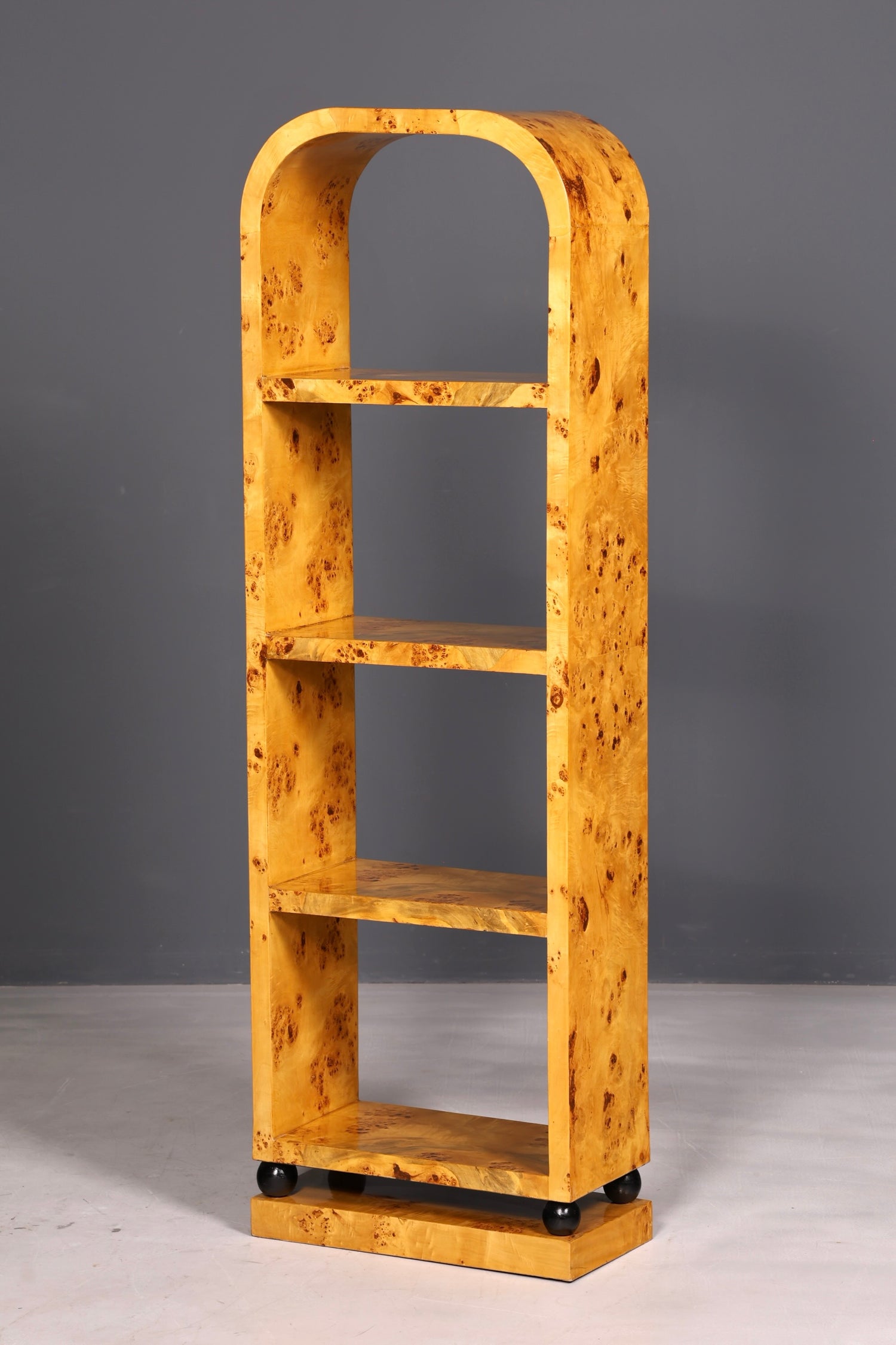 Beautiful Art Deco birch bookcase, iconic shelving unit, bookshelf, book storage