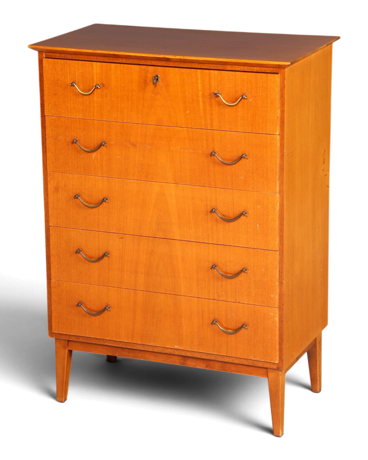 Wunderschöne Mid Century Kommode Teak Wäschekommode Vintage Vertiko 60s 70s Schrank Schubladenkommode