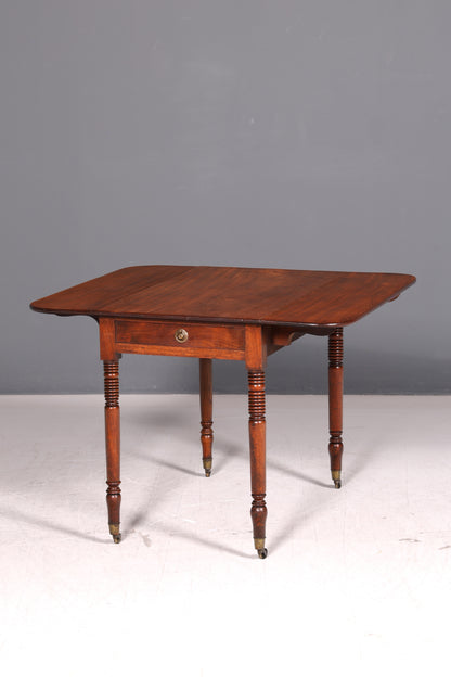 Wunderschöner Englischer Esstisch Mahagoni Klapptisch Küchentisch Regency Antik Ausklappbar Vintage