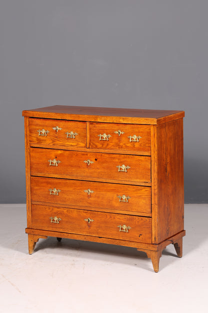 Wunderschöne Antike Kommode Schubladenkommode Echt Holz Eiche Schrank Wäschekommode Antik Vintage
