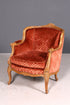 Edler Chippendale Armlehnsessel Barock Stil Sessel Samt Stoff Armchair Sessel 1 von 2