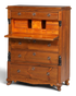 Wunderschöner Antik Sekretär um 1900 Vertiko Weichholz Kommode Landhaus Schreibkommode
